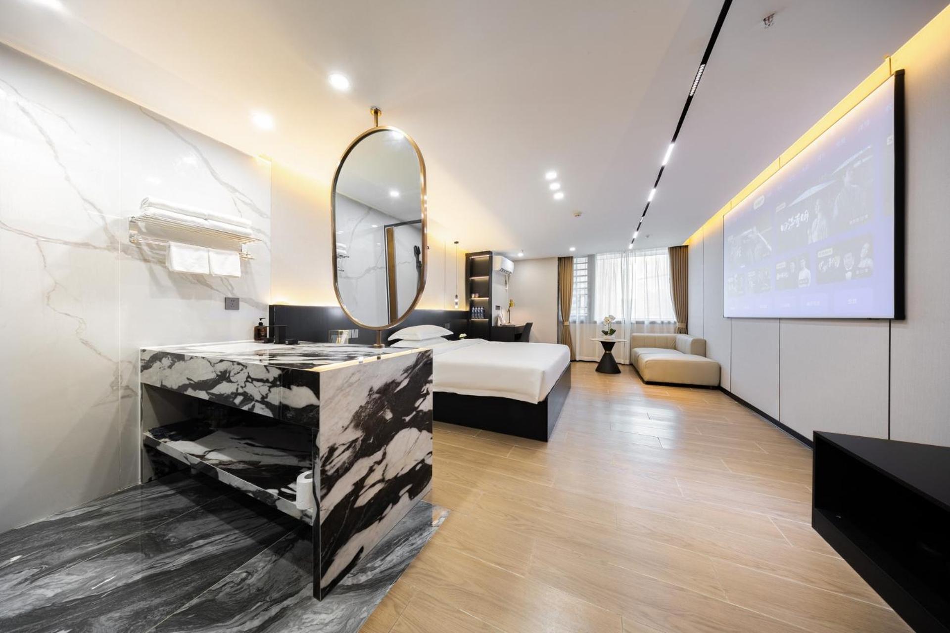 Yun Jin City View Hotel - Guangzhou Taikoo Hui Zhujiang New Town Tianhe Sports Center Exterior foto