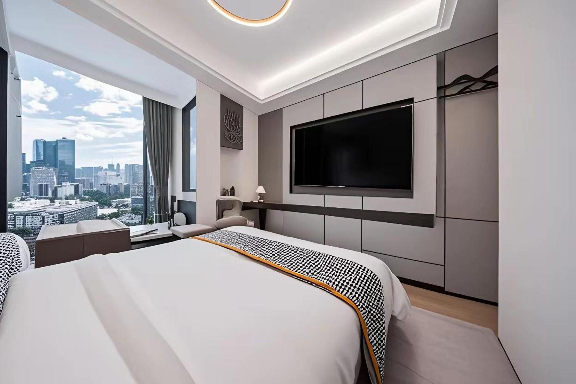 Yun Jin City View Hotel - Guangzhou Taikoo Hui Zhujiang New Town Tianhe Sports Center Exterior foto