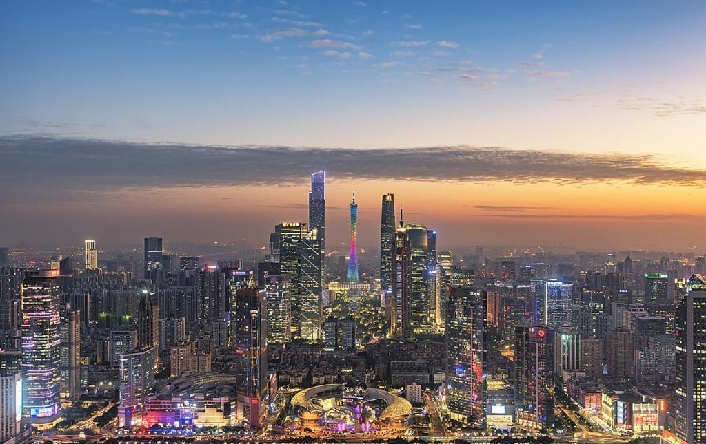Yun Jin City View Hotel - Guangzhou Taikoo Hui Zhujiang New Town Tianhe Sports Center Exterior foto